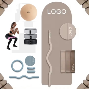 Kit Esencial de Pilates Personalizado de Fábrica: Anillo de Pilates, Esterilla de Yoga, Pelota de Pilates, Calcetines con Peso de Silicona para Tobillos, Banda de Resistencia, Banda Elástica - Product Image 2