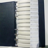 Kit de Condensadores, Libro de Muestras de Condensadores SMD 1206, 0201, 0402, 0603, 0805, 50~92 Valores