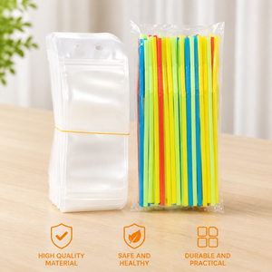 Bolsas de Plástico PE Desechables Personalizadas para Bebidas con Orificio para Pajita, Envases Transparentes para Agua, Líquidos y Alimentos - Product Image 5