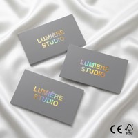 Carte de remerciement, estampage à chaud, diverses couleurs de cartes rigides, logo personnalisé pour tous les secteurs d'activité