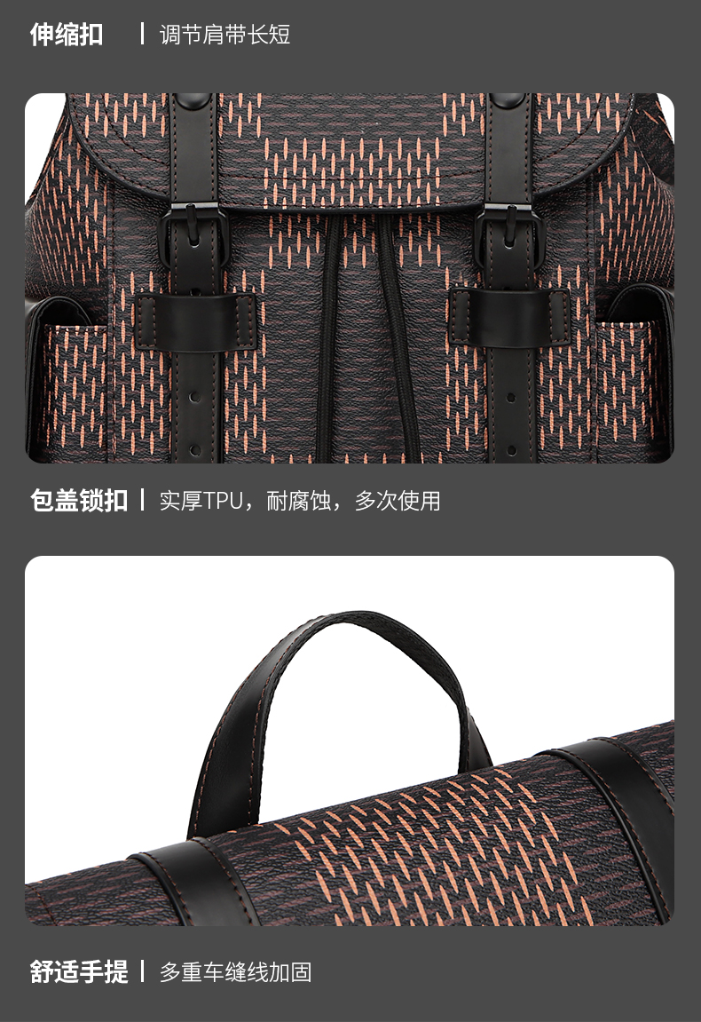 Luxury brand design multifunctional fashion backpacks high quality men's weathervane travel bags  and women's universal backpack
