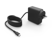 Cargador USB-C GaN de 100W a Prueba de Fuego con Cable Fijo para Teléfonos Inteligentes/Portátiles/Otros Dispositivos Digitales, Opciones de Enchufe EU/US/AU/UK