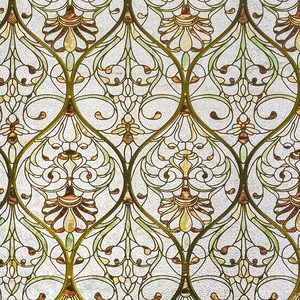 Película para ventana, cristal de privacidad, rectángulo, bloqueo UV, adherencia estática, hogar, cocina, oficina, baño, Honeysuckle Melody, 44x120 cm - Product Image 2