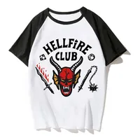 Stranger Things 4 T Shirt donna uomo T-shirt grafica estetica Hellfire Club tshirt Unisex divertente Tee Shirt Eleven top estate