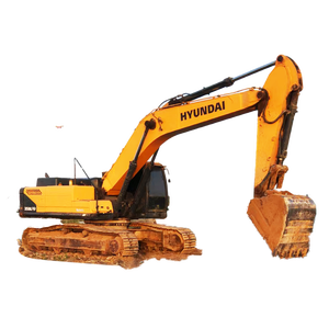 Excavatrice sur chenilles hydraulique d'occasion Hyundai 350LVS de 35 tonnes avec moteur et pompe, d'origine coréenne, avec brise-roche et accessoire de pouce certifié CE - Product Image 1
