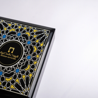 Boîte à chocolat en bois noir brillant de haute qualité, fabriquée à la main, acceptant les commandes personnalisées avec impression or et argent pour les noix – Fournisseur direct usine