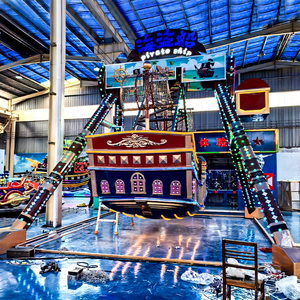 Moderna Atracción de Barco Pirata de Fibra de Vidrio de Diseño Innovador para Niños, para Parques de Diversiones, Interiores y Exteriores, Luna Park - Product Image 1