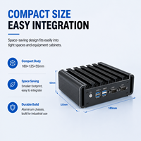 PC Industri Tanpa Kipas Baru I3 I5 I7 Generasi ke-4 & ke-5 RAM DDR3 Windows Linux Faktor Bentuk Kecil Peralatan Otomasi