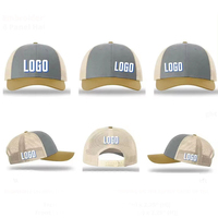 Gorra Trucker Personalizada al por Mayor con Logo, de Sarga de Algodón, Malla Frontal, Cierre Ajustable, Estructurada de Perfil Medio para Compras al por Mayor