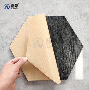 Polyester cảm thấy ủng hộ akupanel khuếch tán âm thanh <span class=keywords><strong>echo</strong></span> hấp thụ gỗ Veneer v-rãnh tấm âm thanh cho tường trần trang trí nội thất - Product Image 6