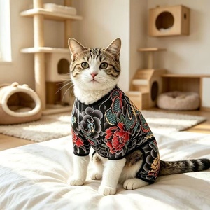 Tuta Intera 2026 alla Moda per Cani con Grafica <span class=keywords><strong>Tatuaggio</strong></span> Cool, Morbida, Delicata sulla Pelle, Rinfrescante, Protezione Solare, Costume per Cuccioli, Abbigliamento per Animali Domestici - Product Image 5