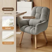 Chaise d'ordinateur minimaliste, pivotante à 360°, rembourrage en latex, confortable pour une longue durée de siège, chaise de bureau, chaise de bureau, dossier de canapé