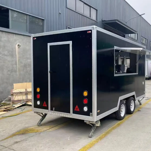 Camion <span class=keywords><strong>de</strong></span> restauration multifonctionnel en aluminium carré, camion <span class=keywords><strong>de</strong></span> nourriture, remorque à café, couleur personnalisée, machines à en-cas, remorque alimentaire - Product Image 4