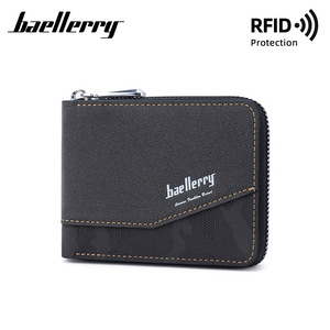 กระเป๋าสตางค์สั้นผู้ชายแบรนด์ Baellerry พร้อมช่องใส่บัตรและช่องใส่เงินสดสำหรับใช้ในชีวิตประจำวัน - Product Image 4