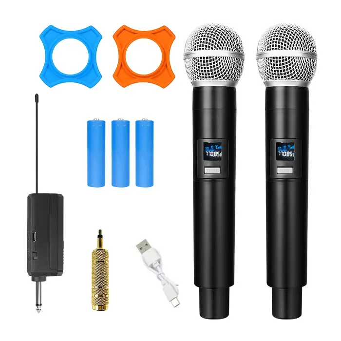 Professionele Ktv Outdoor Podium Microfone Sem Fio Handheld Audio Systeem Draadloze Dynamische Draadloze Microfoon Voor Het Zingen Van Karaoke