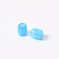 Perles résistantes à l'eau pour accessoires de bikini, perles en résine plastique colorées pour maillots de bain