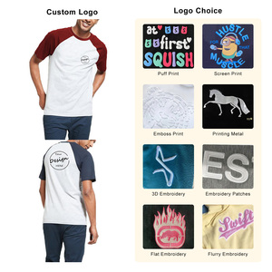 T-shirt imprimé personnalisé pour <span class=keywords><strong>homme</strong></span>, combinaison de couleurs graphiques, manches courtes raglan, col rond, 100% coton, couleur <span class=keywords><strong>pastel</strong></span> - Product Image 3