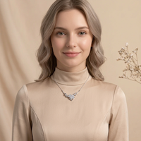 Collier pendentif torsadé en moissanite taille cœur 3 carats, chaîne réglable en argent sterling S925, bijoux fins pour femme, cadeau pour mariage ou fête