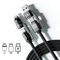 Cable de Datos 4 en 1 de 240W al por Mayor, Cable de Sincronización de Alta Velocidad de Silicona Líquida PD 3.1 de 480Mbps para MacBook Pro iPhone 16, 1m 1.5m 2m