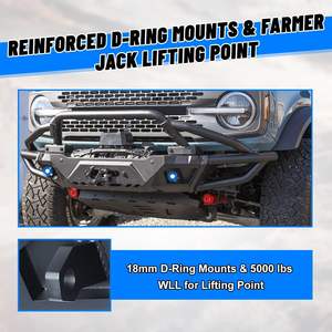 בר קדמיים בלעדי B-סוג כבד כבד בר תואם 2021 2022 2023 פורד bronco - Product Image 5