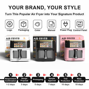 <span class=keywords><strong>Friteuse</strong></span> à air en gros, prix d'usine, capacité de 5L, 8L, 12L |   Fournisseur B2B avec logo personnalisé - Product Image 4