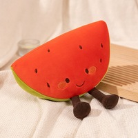 Nieuwe Aankomst Custom Perzik Banaan Peer Fruit Feest Gevulde Oranje Groenten Pluche Kussen Speelgoed