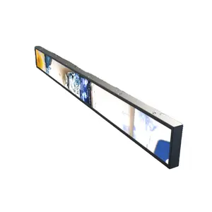 23.1 inç hd perakende mağaza geniş dokunmatik ekran monitör raf kenarlı Bigbull streç bar lcd reklam ekranı