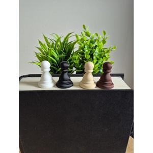 Peones de Madera Premium Sin Terminar, Piezas de Juego Listas para Manualidades, Juegos de Mesa, Proyectos de Bricolaje y Aprendizaje - Product Image 1