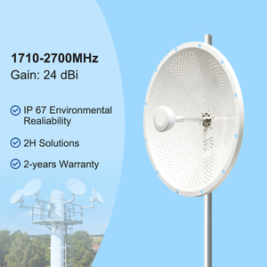 Rflink Rf012 24dbi ăng ten Parabol tăng cao 50 ohm MIMO cho tầm xa Wifi point-to-point P2P <span class=keywords><strong>WLAN</strong></span> cầu 2.4GHz IP67 - Product Image 1