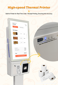 Kiosque numérique en libre-service ODM OEM de 21,5 à 27 pouces avec <span class=keywords><strong>paiement</strong></span> par code QR, imprimante de terminal de <span class=keywords><strong>paiement</strong></span> pour la commande de restauration rapide - Product Image 2
