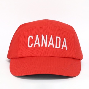 Gorras Deportivas de 5 Paneles para <span class=keywords><strong>Mujer</strong></span>, con Logotipo Bordado Personalizado, Transpirables, con Visera Curva, Color Rojo, Ideales para Correr y Senderismo - Product Image 2