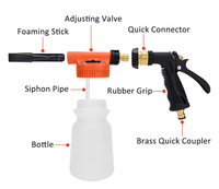 Pistolet à mousse pour tuyau d'arrosage, vente directe usine, canon à mousse réglable OEM pour lavage de voiture et nettoyage de véhicules