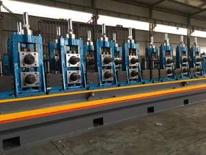 Rouleau de tuyau de Machine de soudage de tube d'aileron en spirale automatique à haute fréquence formant la ligne de moulin avec des composants de noyau de moteur et de roulement - Product Image 5