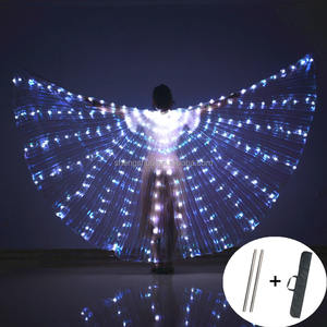 Ailes de danse du ventre LED pour enfants, ailes de papillon fluorescentes pour spectacle - Product Image 1
