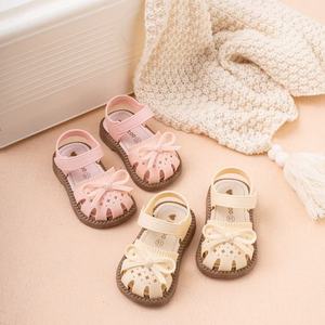 <span class=keywords><strong>Sandales</strong></span> d'été pour filles, mignonnes, avec nœud, respirantes, antidérapantes, chaussures pour enfants, semelles souples confortables, <span class=keywords><strong>sandales</strong></span> de plage pour enfants - Product Image 1