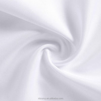 Rond blanc 120 pouces Polyester couleur unie dix sièges taille personnalisée nappes couverture de Table pour Restrurant Banquet hôtel