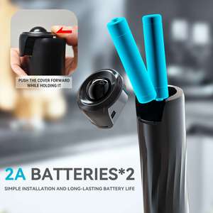 Espumador de leche eléctrico de mano automático con pilas <span class=keywords><strong>AA</strong></span> barato al por mayor de fábrica, batidor Matcha para café, café con leche, capuchino - Product Image 4