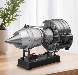 Tốt hơn cao mô phỏng Hợp kim kim loại máy bay dân dụng mô hình động cơ máy tính để bàn trang trí - Product Image 2