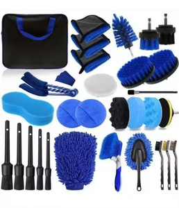 <span class=keywords><strong>Kit</strong></span> complet de lavage de <span class=keywords><strong>voiture</strong></span>, ensemble de <span class=keywords><strong>nettoyage</strong></span> de 16 à 35 pièces avec contenu réglable, comprenant une brosse pour perceuse, une serviette en microfibre, une éponge et un gant - Product Image 5
