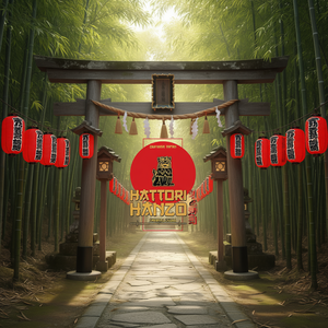 T-shirt Hattori Hanzo Sword & Sushi, design samouraï, Okinawa, Japon - Product Image 3