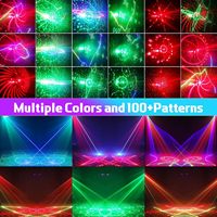 12 faisceaux laser LED RGB+UV, lumière de fête disco, DMX-512 19CH, discothèque, DJ, bar, danse, Noël, YSH