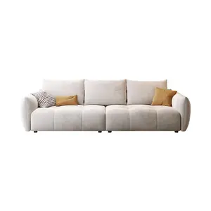 Sofá minimalista anti-friction, sofá italiano de luxo para sala de estar, sofá-cama moderno e minimalista, 2 peças