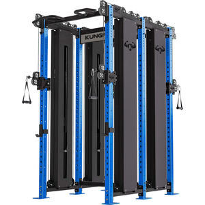 KUNGFU Fitness Gym Equipment Multi Functional Trainer Power <span class=keywords><strong>Cage</strong></span> <span class=keywords><strong>Smith</strong></span> Machine Squat Rack avec Câbles Crossover - Product Image 1