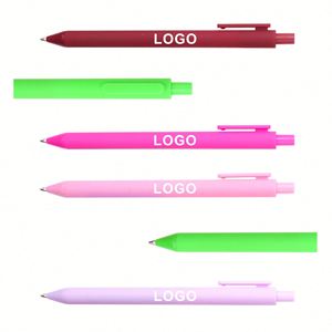 ปากกาเจลพลาสติกคุณภาพสูง หลายสี ลายมาการอง ซิลิกา สำหรับโปรโมชั่นและโฆษณา หมึกสีดำ หัวปากกา 1.0 มม. พิมพ์ลายด้วย UV - Product Image 2