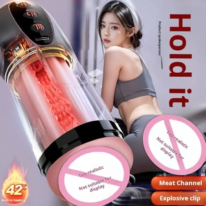 Vibration 4 Länder Aussprache Heizung Flugzeug becher Saugnapf Erwachsene Sexuelle Produkte Männer <span class=keywords><strong>Masturbation</strong></span> Gerät Handbuch Tasse - Product Image 3