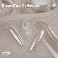 Yokefellow GleamTap Cushion Aurora Chrome 1G Nueva Actualización Polvo para Uñas Efecto Sirena Aurora para Uñas