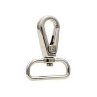 Mousqueton miniature de haute qualité, mini-clip pivotant en nickel pour accessoires de sac