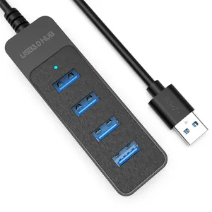 MINI Ultra-sottile 4-in-1 USB Splitter sottile HUB 2.0 USB con 5GBPS di velocità di trasferimento dati per applicazioni informatiche