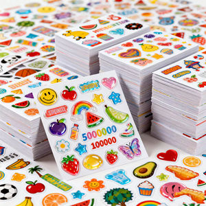 Pegatinas personalizadas con logo de bajo MOQ, troqueladas, impermeables, de vinilo adhesivo, con diseño de dibujos animados - Product Image 5