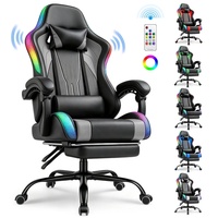 Chaise de jeu lumineuse Rgb, chaise d'ordinateur multifonction, chaise de course douce pour adultes, chaise ergonomique pour Esports, Service après-vente